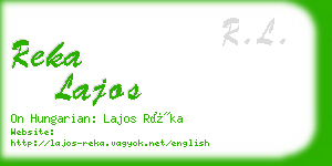 reka lajos business card